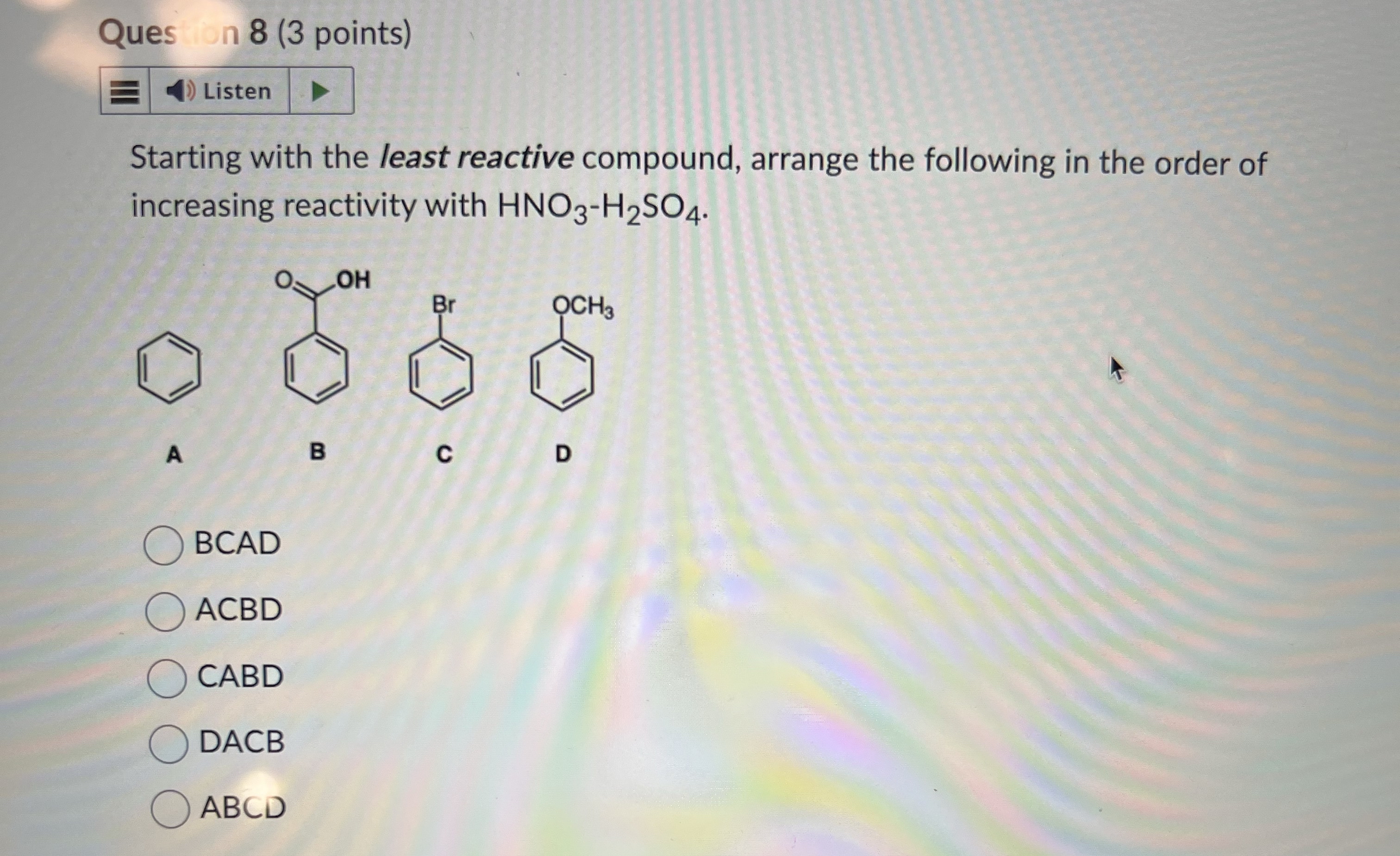 Solved Question 8 (3 ﻿points)Starting with the least