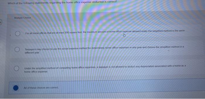 Solved Which of the following statements regarding the home | Chegg.com