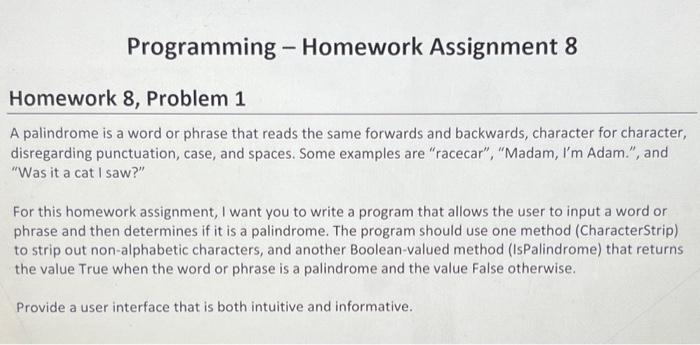 programming homework answers