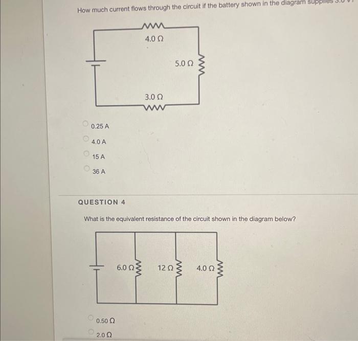 Solved How much current flows through the circuit if the