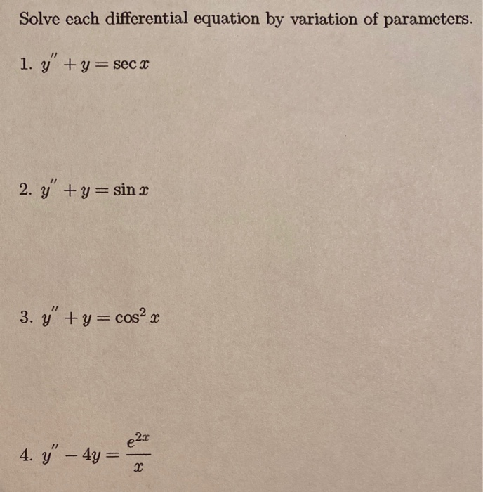 Solved please help with all 4 questions and show all steps | Chegg.com