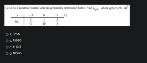 Solved Let X be a random variable with the probability | Chegg.com