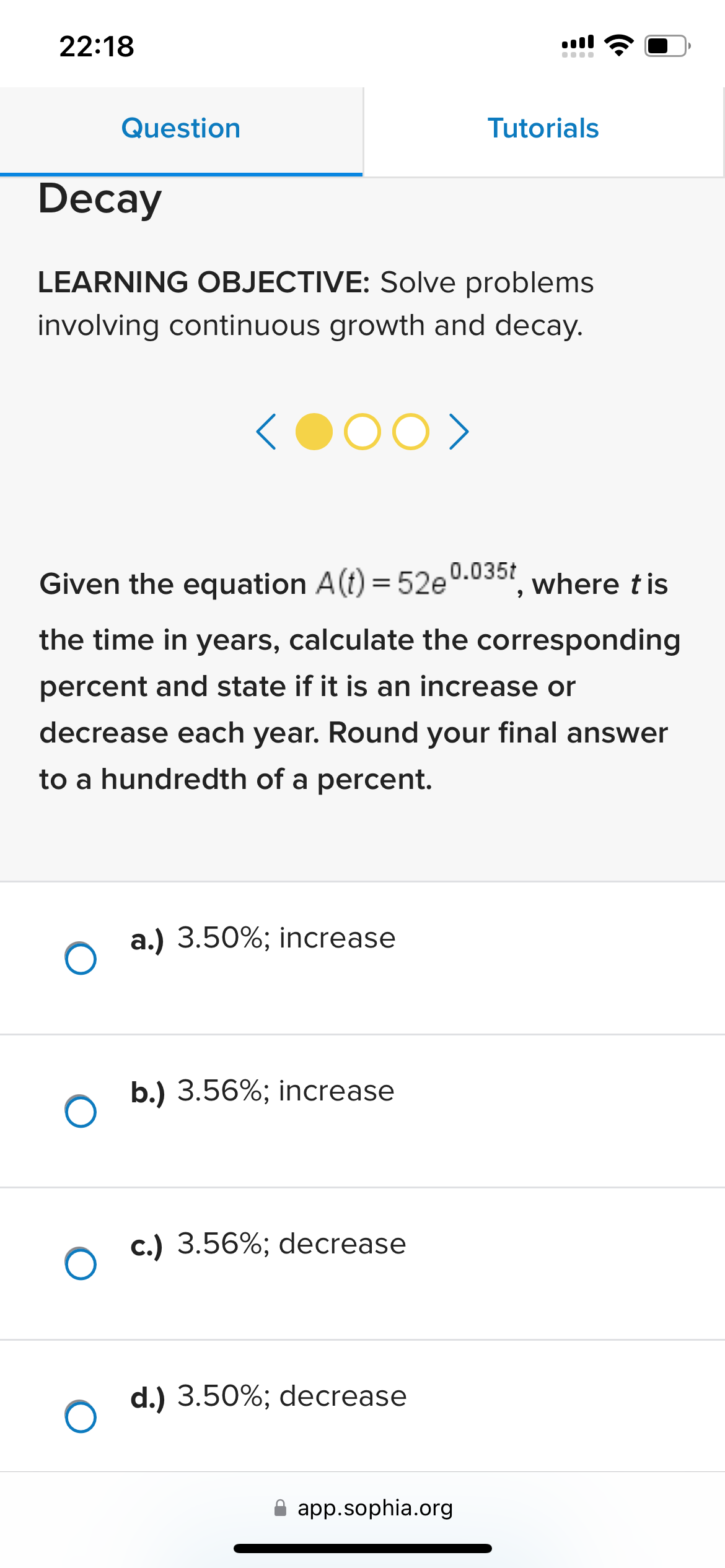 Solved DecayLEARNING OBJECTIVE: Solve problemsinvolving | Chegg.com