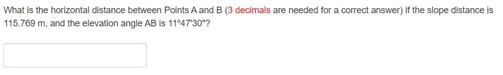 Solved What is the horizontal distance between Points A and | Chegg.com