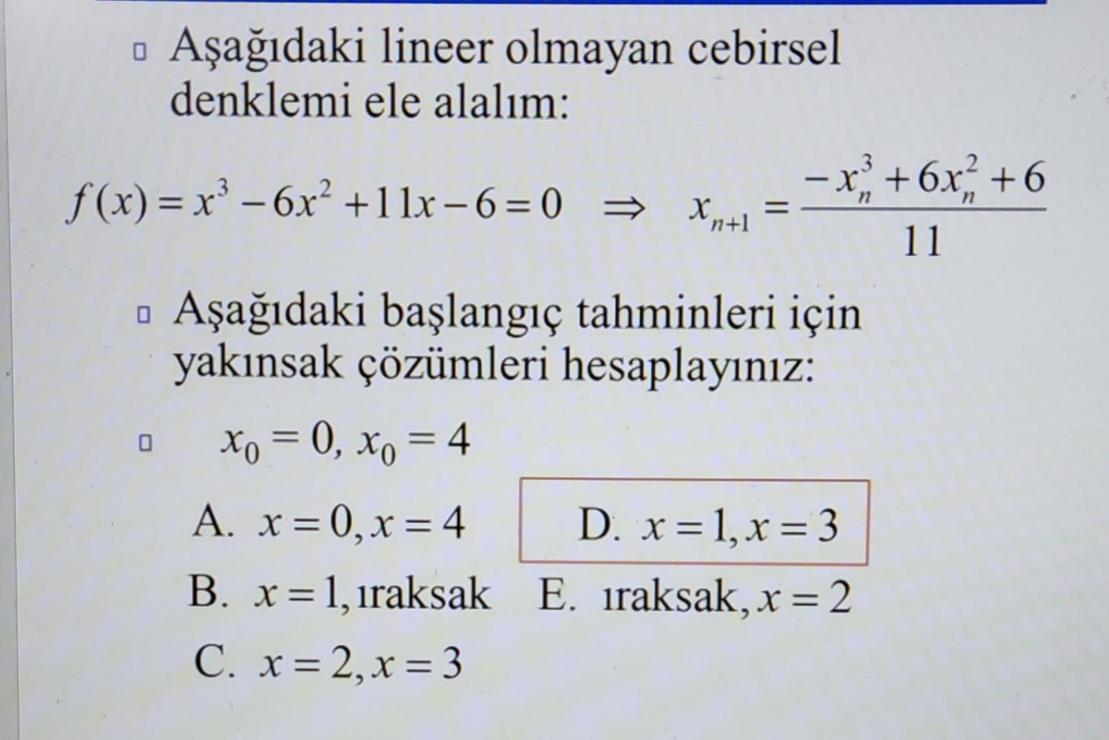 Consider The Following Nonlinear Function Convergent Chegg Com   Image 