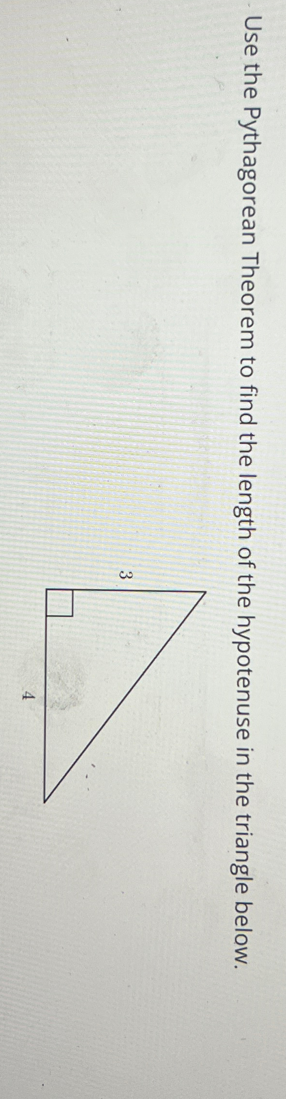 Solved Use the Pythagorean Theorem to find the length of the | Chegg.com