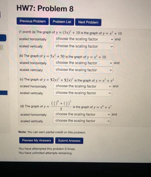 Solved HW7: Problem 8 1 Previous Problem Problem List Next | Chegg.com