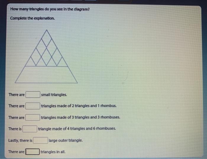 Solved How many triangles do you see in the diagram?
