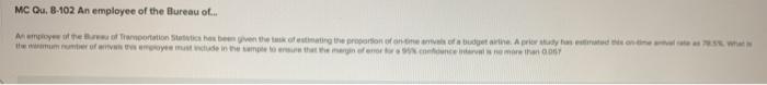 Solved MC Qu. 8-102 An employee of the Bureau of.. Any of | Chegg.com