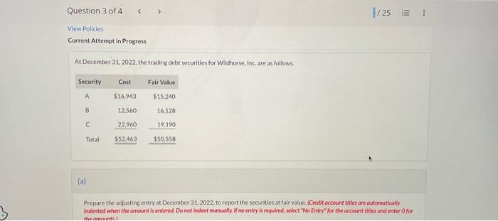 Solved Prepare the adjusting entry at December 31, 2022, to | Chegg.com