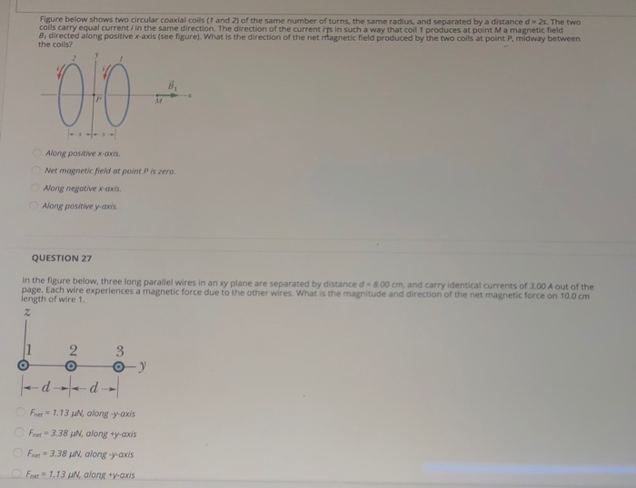 Solved Figure Below Shows Two Circular Coaxial Coils (1 And | Chegg.com