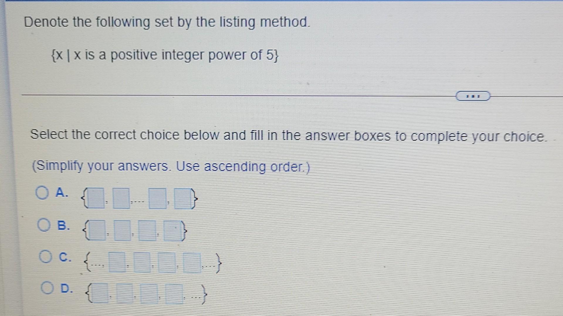Solved Denote the following set by the listing method {X/X | Chegg.com