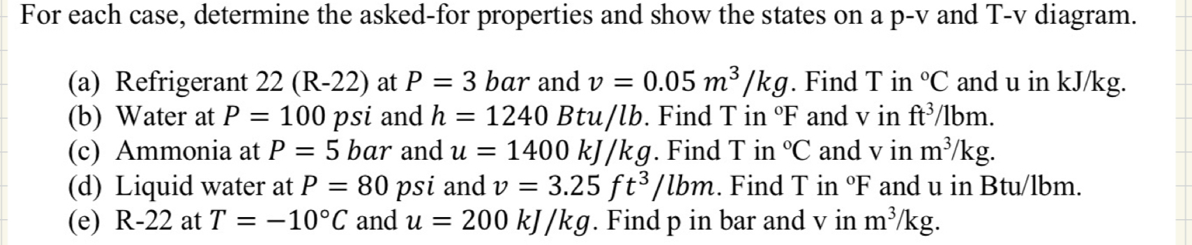 Make Sure To Draw P V And T V Diagrams For Each Case Chegg