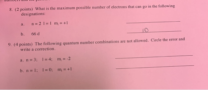 Solved 8. (2 points) What is the maximum possible number of | Chegg.com