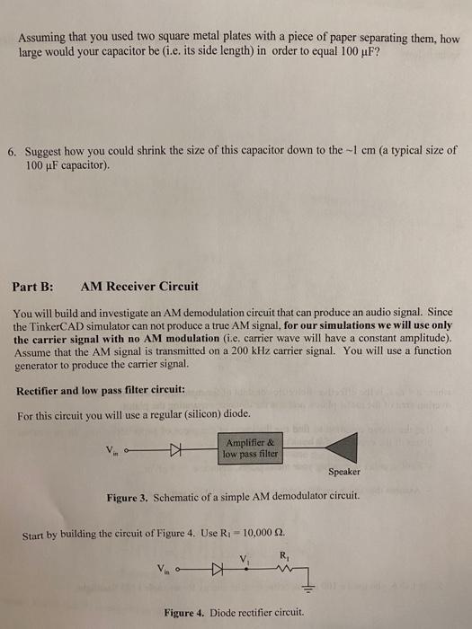 Solved Part A ResistorCapacitor Filter In this part of the