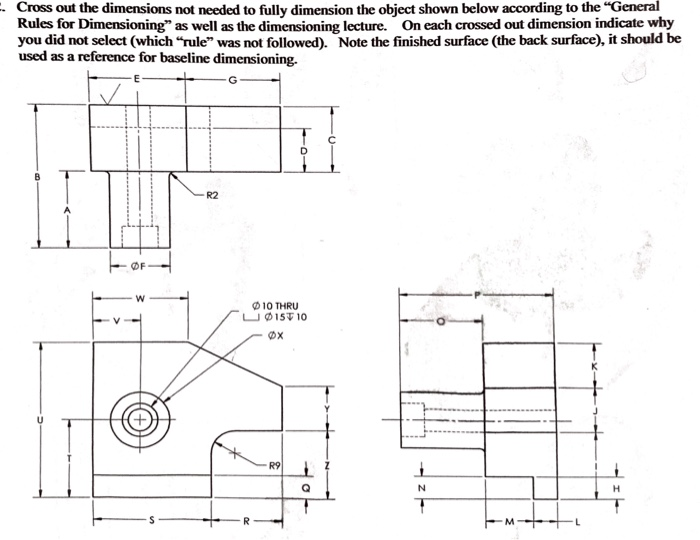 Solved - Cross out the dimensions not needed to fully | Chegg.com