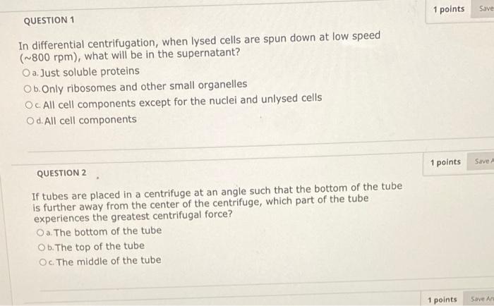 Solved 1 points Save Answer QUESTION 3 What is the most | Chegg.com