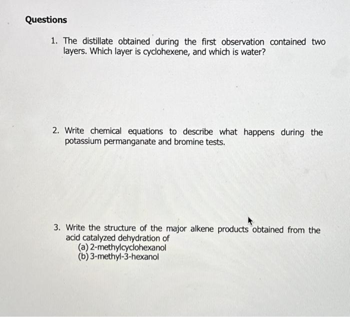 Solved write chemical equations to describe what happens | Chegg.com