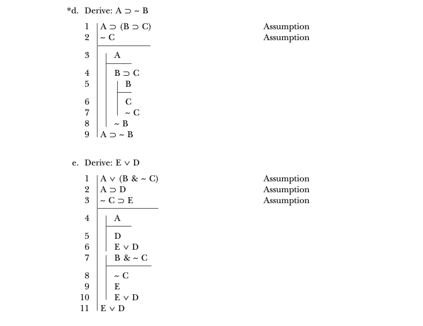 Solved Complete The Following Derivations By Entering The | Chegg.com