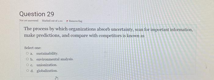 Solved Question 25 Not yet answered Marked out of 1.00 The | Chegg.com