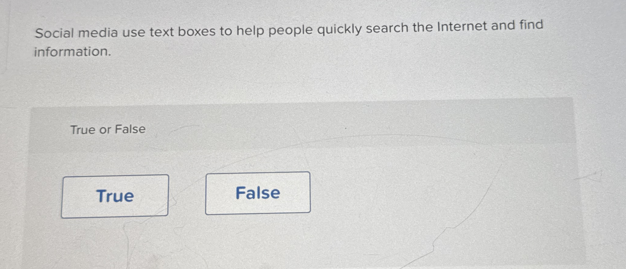 Solved Social media use text boxes to help people quickly | Chegg.com
