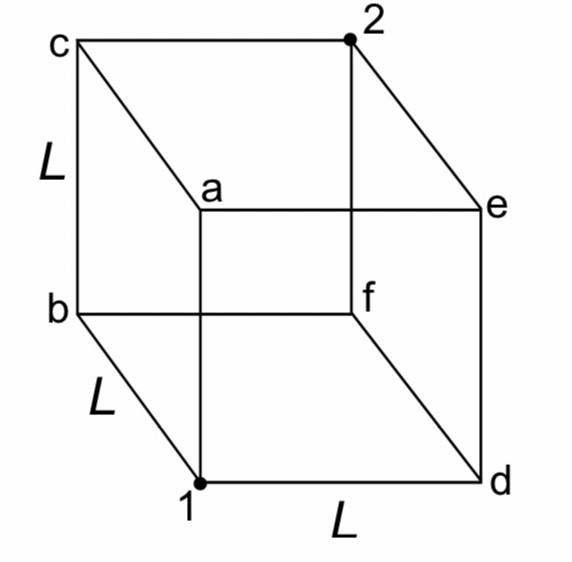 Solved Resistance cube Made af constantan wire (specific | Chegg.com