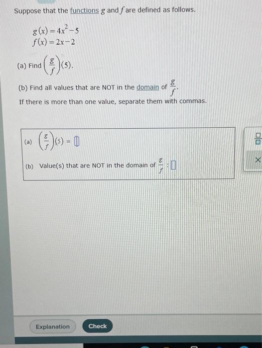 Solved The graph of a function g is shown below. Find one | Chegg.com