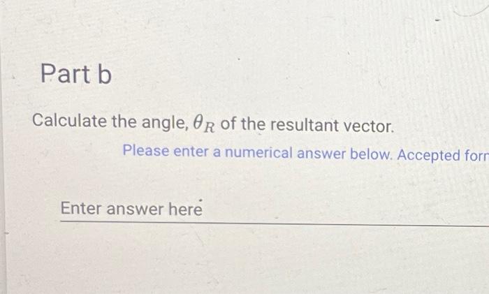 Solved Two Vectors Are Described By The Following Lengths | Chegg.com