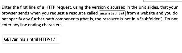 Solved Enter the first line of a HTTP request, using the | Chegg.com
