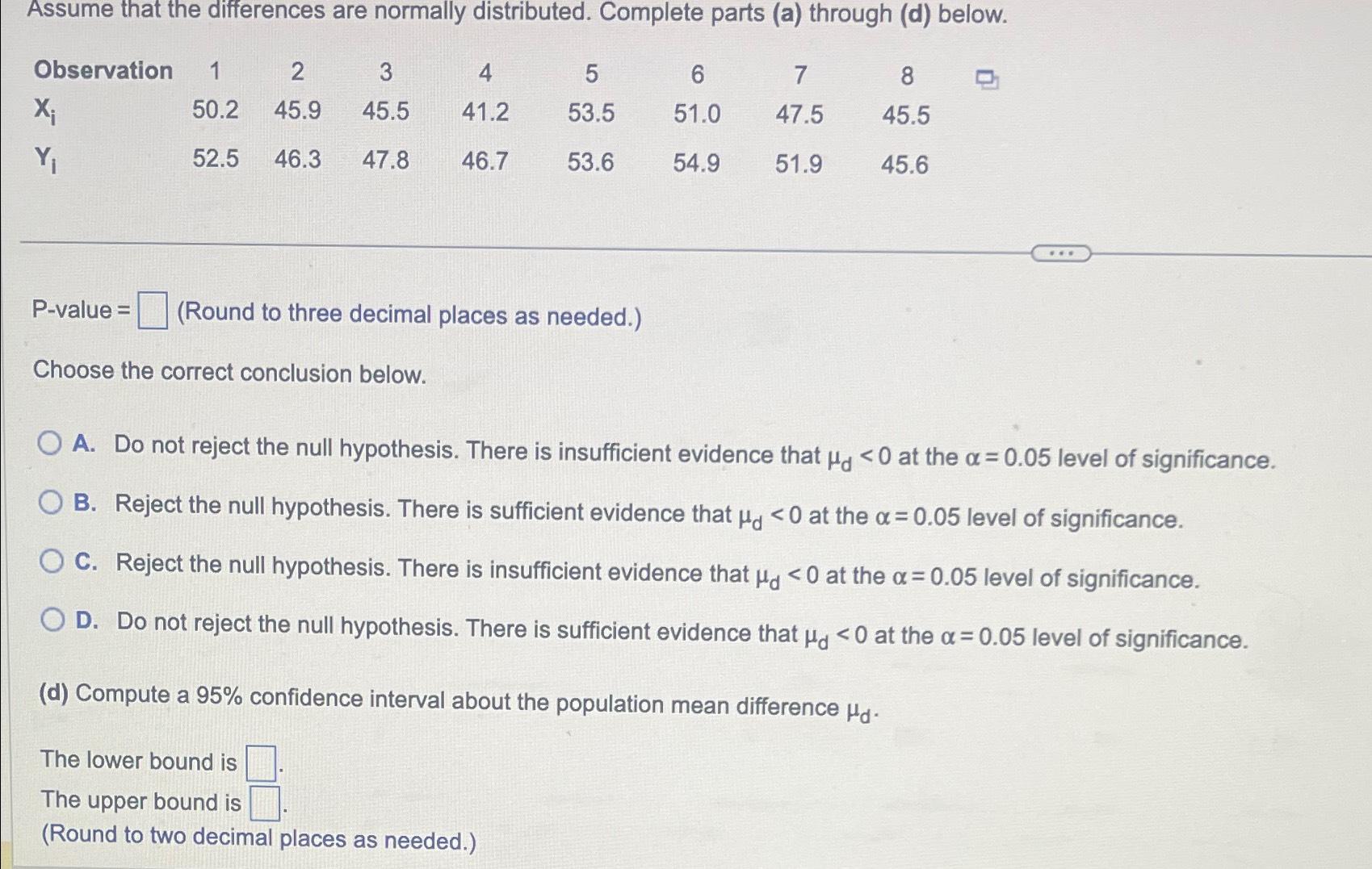 solved-assume-that-the-differences-are-normally-distributed-chegg