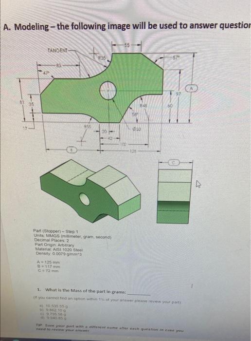 A. Modeling - the following image will be used to | Chegg.com