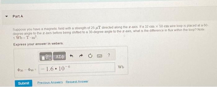 Solved Suppose you have a magnetic field with a strength of | Chegg.com