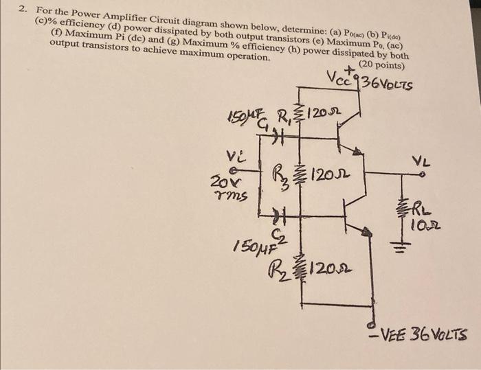 Schematic Diagram Of Power Amp - Circuit Diagram