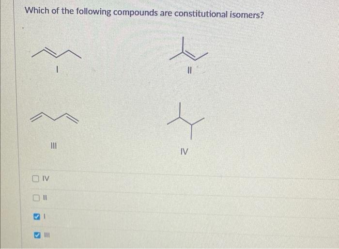Solved Which of the following compounds are constitutional | Chegg.com