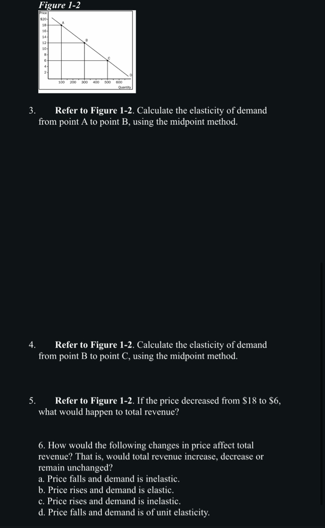 Solved Refer to Figure 1-2. ﻿Calculate the elasticity of | Chegg.com