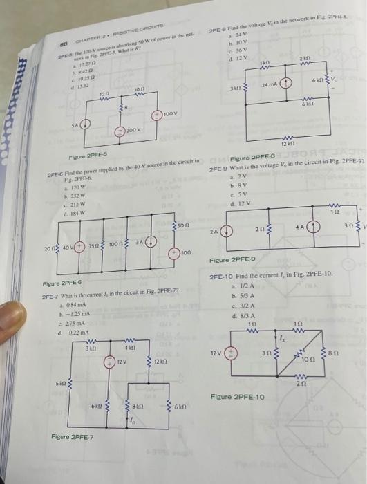 Solved TYPICAL PROBLEMS FOUND ON THE FE EXAM 2FE−3 If | Chegg.com