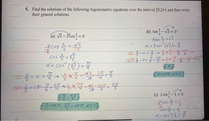 Solved in question 5/(a):why did we include 7 pi over 2 in | Chegg.com