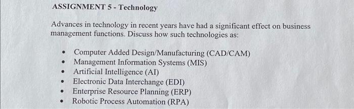 assignment 3 exploring information technology trends