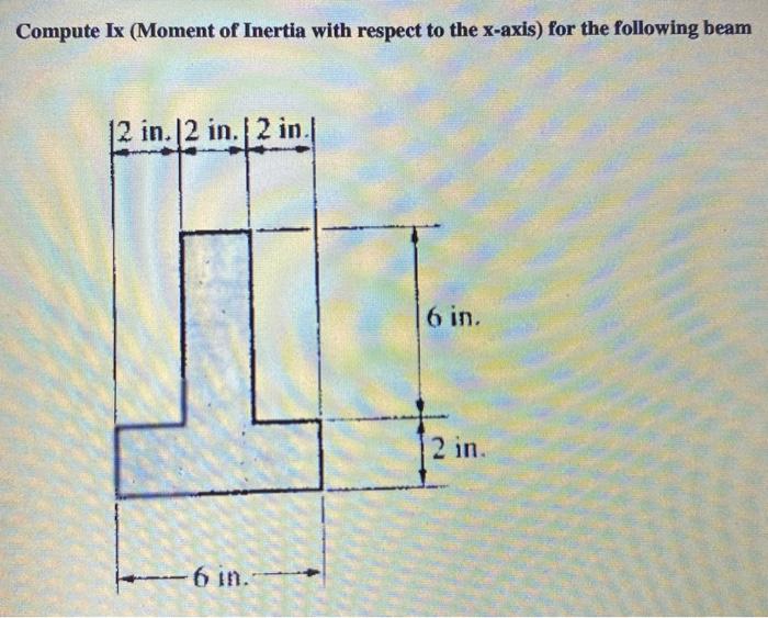 Solved Compute Ix (Moment of Inertia with respect to the | Chegg.com