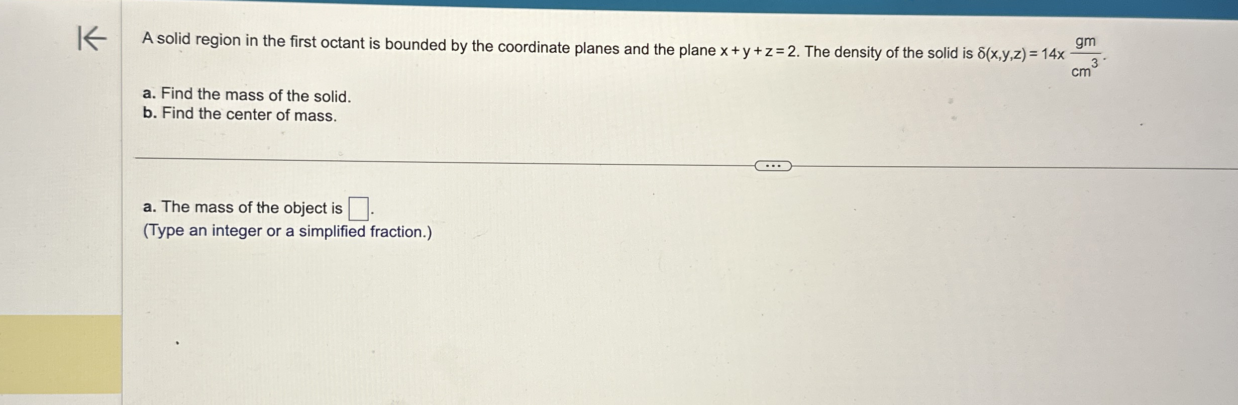 Solved A solid region in the first octant is bounded by the | Chegg.com