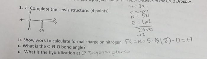 Solved In the Ch. 1 Dropbox. 1. a. Complete the Lewis | Chegg.com