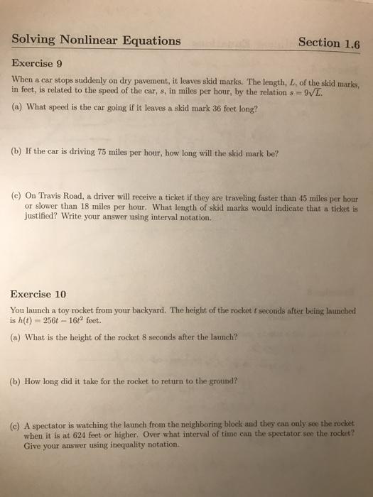 Solved Solving Nonlinear Equations Section 1.6 Exercise 6 | Chegg.com