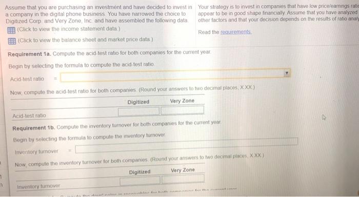 Solved * Requirements ♡ 1. Compute the following ratios for | Chegg.com