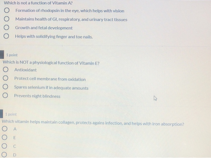 Vitamin C Physiological Function