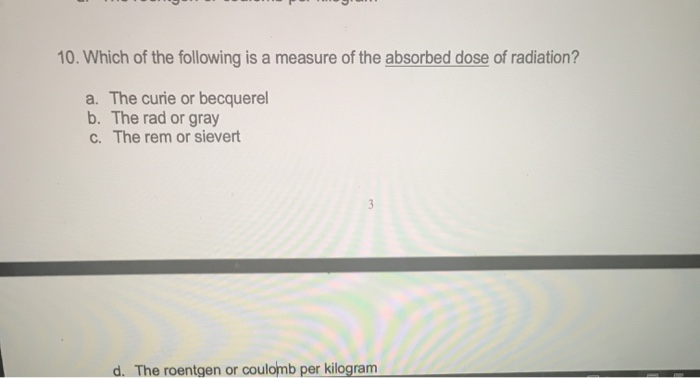 Solved 10 Which Of The Following Is A Measure Of The Chegg Com