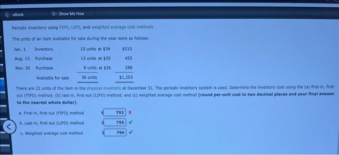 Solved Periodic inventory using FIFO, LIFO, and weighted | Chegg.com