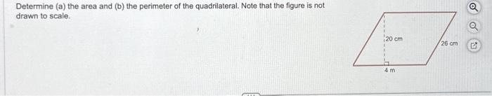 Solved Determine (a) The Area And (b) The Perimeter Of The | Chegg.com