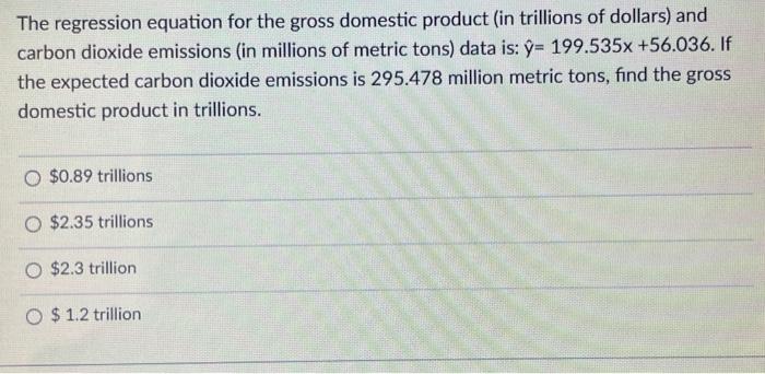 solved-the-regression-equation-for-the-gross-domestic-chegg