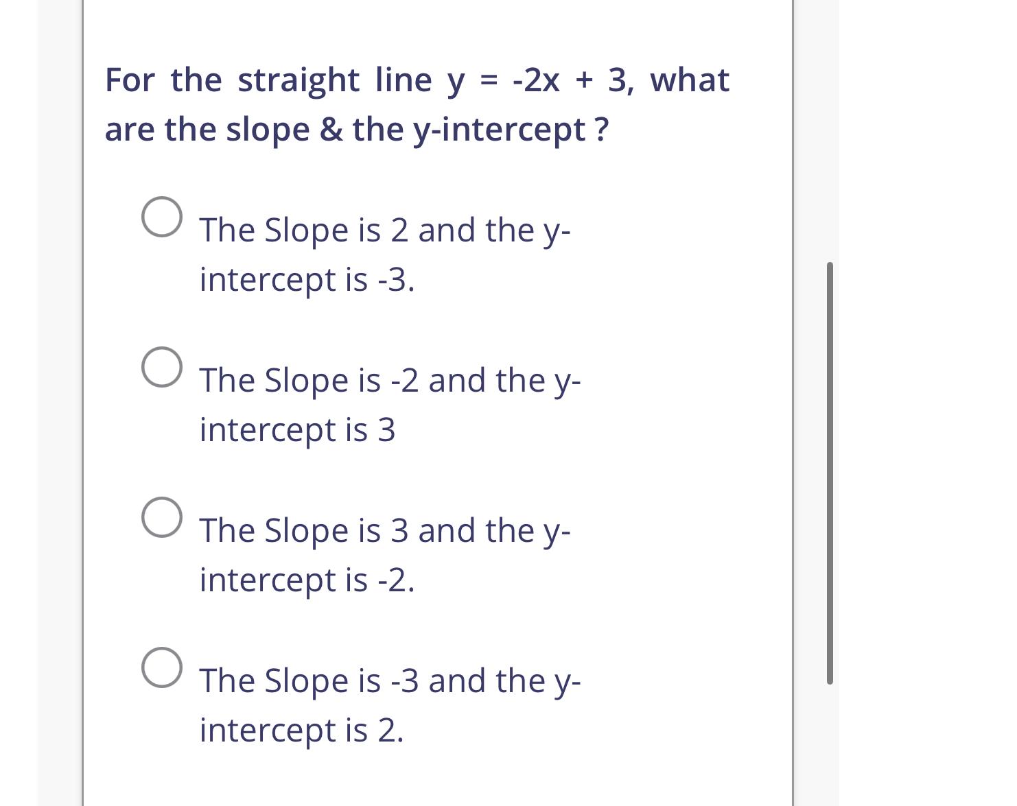 y 2 2 3x 5 slope