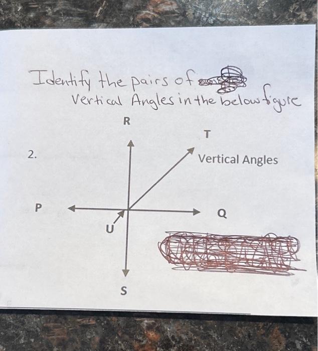 Solved Identify the pairs of vertical Angles in the below | Chegg.com